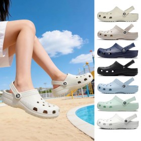 [CROCS] 크록스 슬리퍼 클래식 클로그 10001시리즈 4컬러 선택가능/화이트/블랙/네이비/본베이지