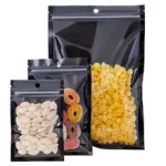 창이 있는 100PCS 크래프트 종이 봉투, 식품 보관을 위한 재밀봉 가능한 종이 봉투, 중소기업을 위한 스탠드업 종이 봉투 10*15CM