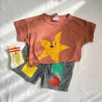 2025 아이 옷 새 봄 Sumemer 한국 아기 소년 소녀 면화 만화 짧은 소매 T 셔츠 어린이 겉옷 Clothings - 이미지 4