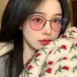 색상 변경 안티 블루 라이트 안경 패션 원형 안경 프레임 UV 보호 남성 여성을위한 야외 해변 선글라스 - 이미지 2