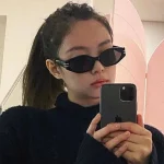 빈티지 블랙 스퀘어 선글라스 여성 럭셔리 브랜드 작은 직사각형 태양 안경 여성 그라디언트 클리어 안경 Oculos De Sol - 이미지 3