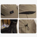 어린이 여름 와이드 브림 방수 및 속건성 파나마 모자 야외 바이저 UV 목 보호 버킷 모자 - 이미지 5