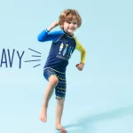 어린이 소년 수영복 멋진 인쇄 2 Pcs 태양 보호 여름 어린이 보드 반바지 어린이 소년 수영복 해변 서핑 잠수복 - 이미지 3