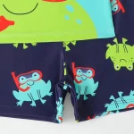 키즈 소년 두 조각 Beachwear 긴 소매 탑 반바지 세트 어린이 여름 수영복 빠른 건조 풀 UV 보호 수영복 - 이미지 6