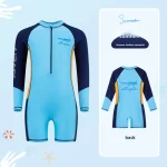 아동용 긴 소매 자외선 차단 원피스 수영복, 남아용 편안한 착용감, 학생 수영 기어, 여름 신상 - 이미지 2