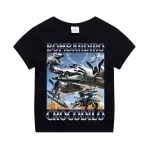 T 셔츠 이탈리아 Brainrot Tralalero Tralala 동물 어린이 티셔츠 반팔 탑 어린이 재미 있은 Meme 귀여운 티 여름 의류 - 이미지 6