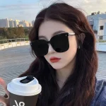 1/2PCS 새로운 유행 남성과 여성의 선글라스 Tiktok 야외 여행 양산 안경 Y2K 선글라스 UV 보호 안경 - 이미지 5