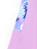 2025 인쇄 된 여자 수영복 원피스 핑크 키즈 수영복 여성 어린이 Bathers 수영복 수영복 여름 Beachwear - 이미지 4