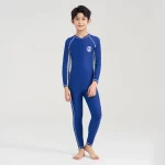 앞 지퍼 원피스 수영복, 빠른 건조 플러스 사이즈, 10 대 비치웨어, 남아용 수영복 - 이미지 4