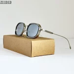 빈티지 스퀘어 Steampunk 선글래스 남자 2025 펑크 선글라스 여성 트렌디 럭셔리 패션 안경 Dropshipping Gafas De Sol Hombre - 이미지 2
