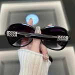 남녀공용 라운드 빈티지 선글라스, 브랜드 디자이너 미러 선글라스, 펑크 패션, 레트로 디자이너 - 이미지 4