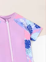 2025 인쇄 된 여자 수영복 원피스 핑크 키즈 수영복 여성 어린이 Bathers 수영복 수영복 여름 Beachwear - 이미지 3