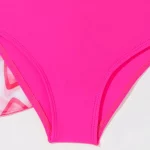 여자 4 팩 하트 프린트 비키니 세트 하이 웨이스트 수영복 어린이 여름 수영복 어린이 수영복 부드러운 통기성 비치웨어 - 이미지 5