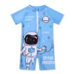 어린이 우주 비행사 수영복, 원피스, 소년 용 전문 수영 장비 세트, 어린이 자외선 차단제, 어린이, 신규, 4Pcs - 이미지 6