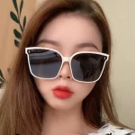 1/2PCS 새로운 유행 남성과 여성의 선글라스 Tiktok 야외 여행 양산 안경 Y2K 선글라스 UV 보호 안경 - 이미지 6