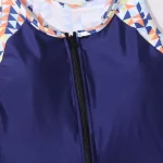 여름 섹시한 원피스 수영복 폐쇄 여성 수영복 스포츠 수영복 바디 슈트 비치 수영복 비치웨어 풀 목욕 - 이미지 5