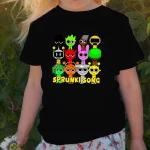 뜨거운 어린이 Sprunki T 셔츠 어린이 패션 캐주얼 만화 Incredibox 티셔츠 소년 o-넥 반팔 아기 소녀 여름 옷