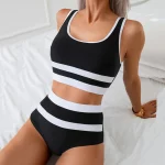 섹시한 비키니 2025 수영복 여성 수영복은 여성 해변 수영복 수영복을 밀어 높은 허리 비키니 세트 풀 Bather