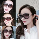 선글라스 여성 UV 차단 질감 선글라스 그라디언트 블랙 야외 선글라스 Oculos Sol Feminino - 이미지 2
