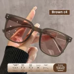 남녀공용 심플한 접이식 편광선글라스, 패셔너블한 대형프레임, 고급스러운 느낌, 자외선 차단 선글라스 - 이미지 4