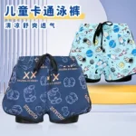 어린이 만화 우주 비행사 원피스 수영복, 반팔 수영복, 빅 보이, 전문 핫 용수철 목욕 세트, 신제품 - 이미지 6