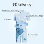 COPOZZ 어린이 원피스 수영복 만화 패턴 소녀와 소년 짧은 소매 새로운 Beachwear 어린이 휴가 여름 수영복 - 이미지 3