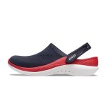 크록스 라이트라이드 360 클로그 슬리퍼 샌들 블랙 레드 206708-4CC - 이미지 3