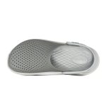 크록스 라이트라이드 클로그 슬리퍼 샌들 스모크화이트 204592-06J - 이미지 4