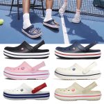 크록스 클래식 바야 라인드 밴드 클로그 남성 여성 크룩스 사무실 슬리퍼 샌들 슬라이드 11016