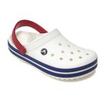 크록스 크록밴드 클로그 화이트 11016-11I 화이트 블루진